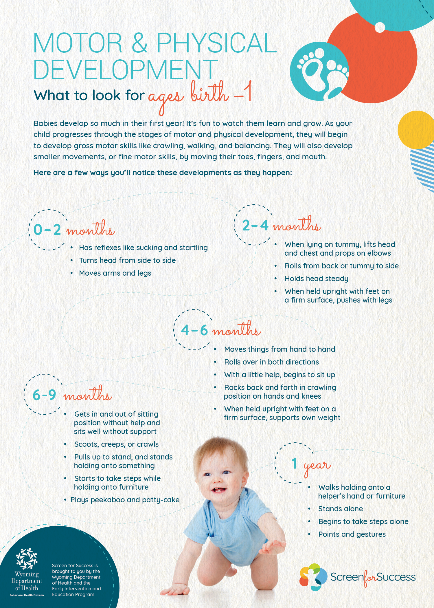 Motor & Physical Development – What to Look for Ages Birth – 1