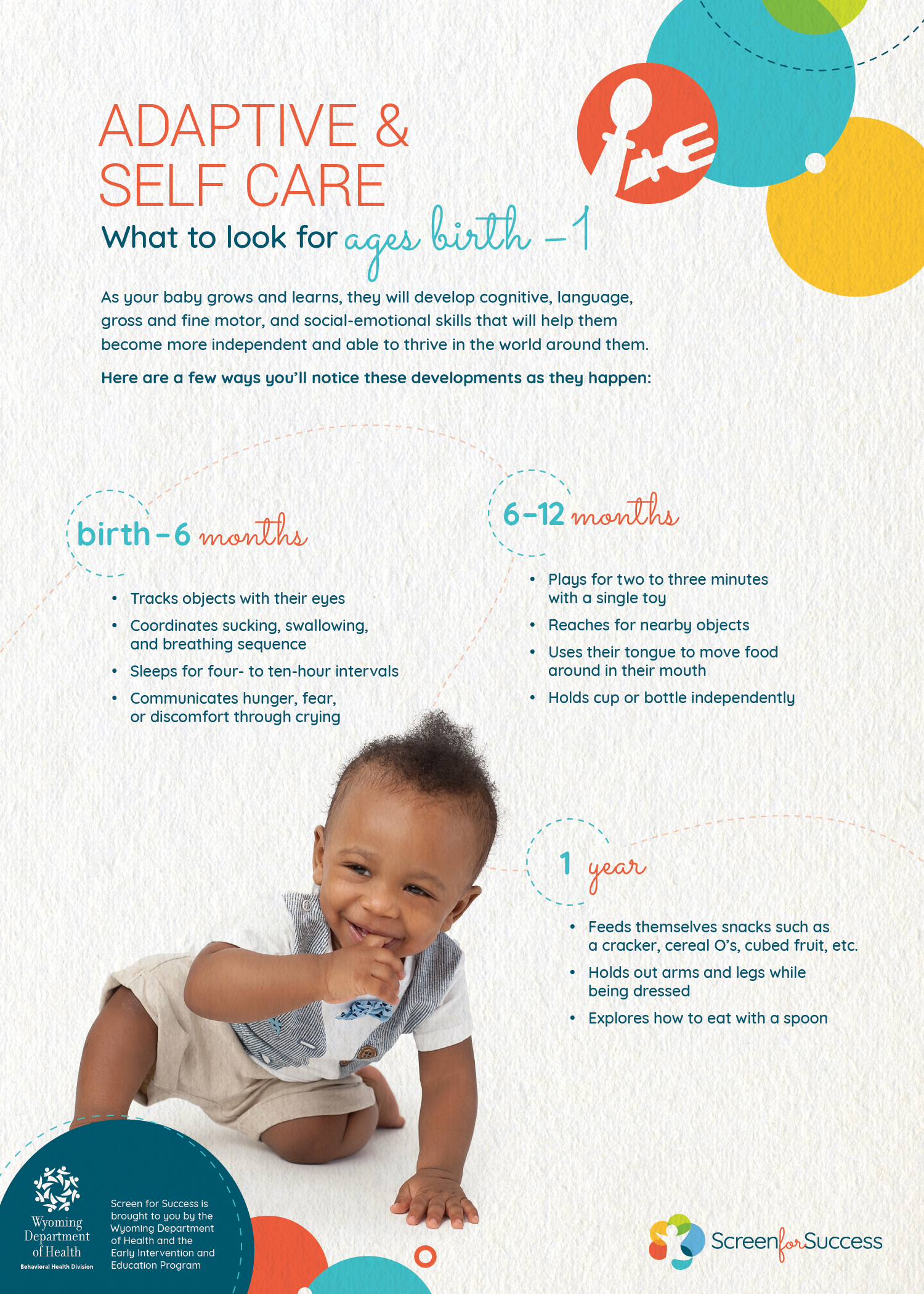 Adaptive & Self Care Development – Ages Birth – 1