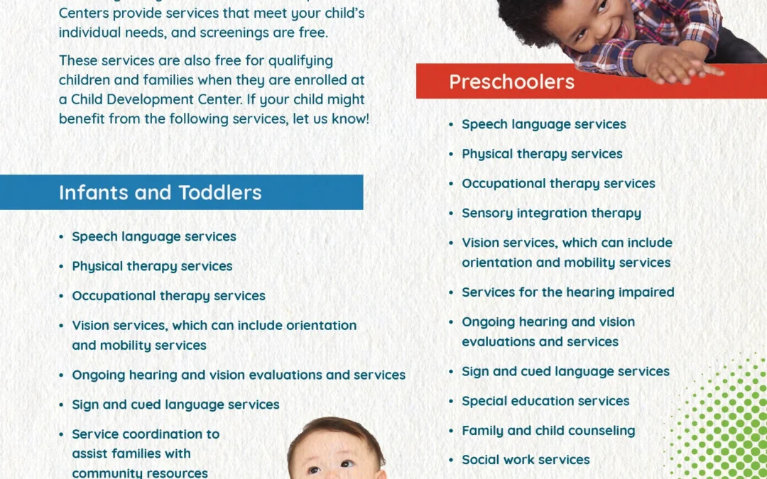 Benefits of Screening at a Child Development Center