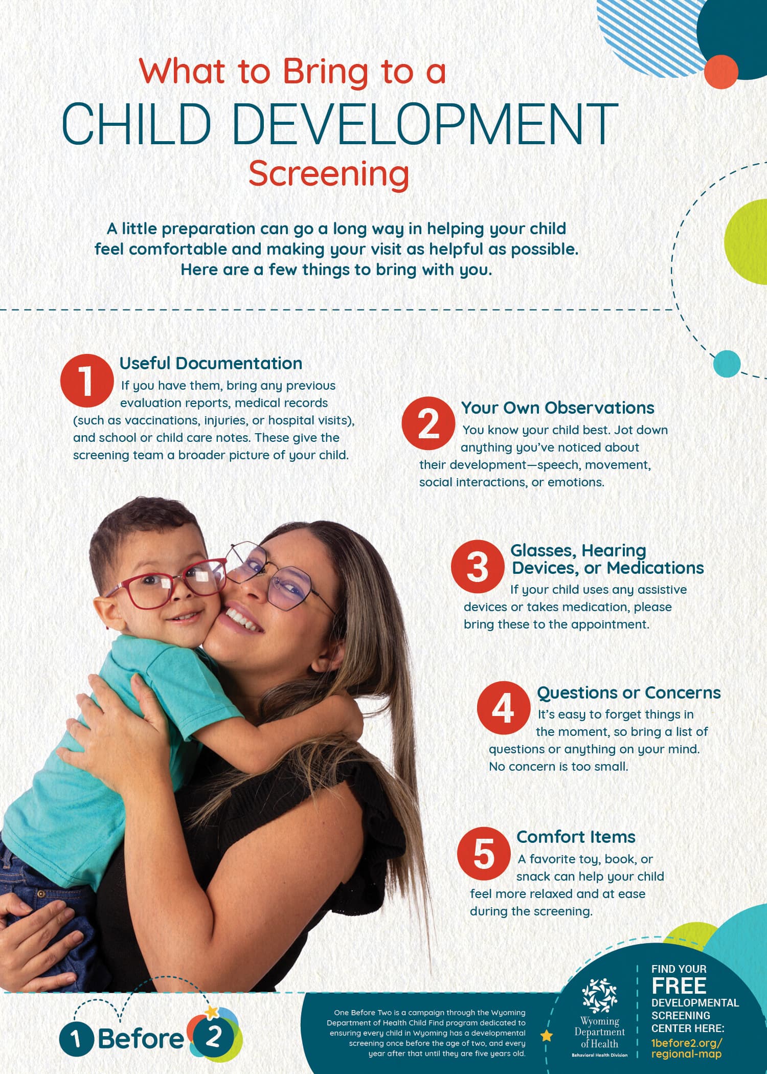 What to Bring to a Child Development Screening